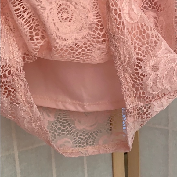 Pale Pink Midi Comfortable Dress - Picture 9 of 9